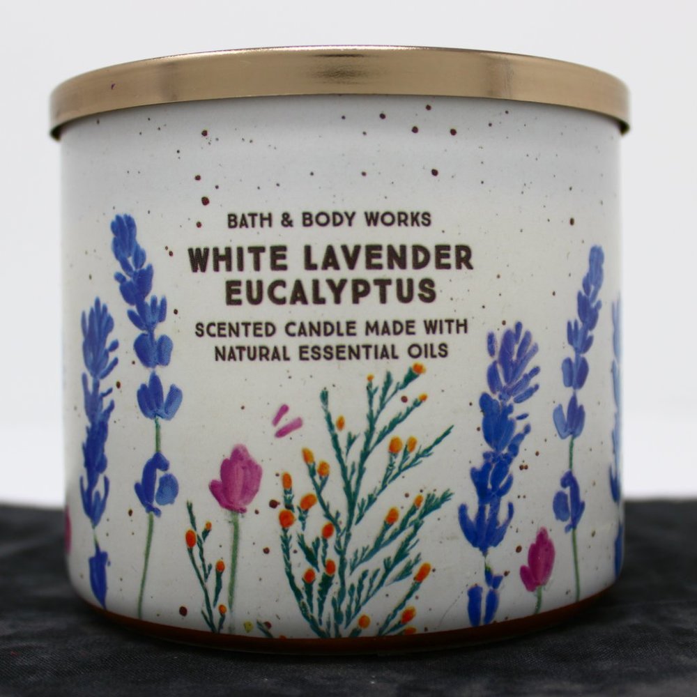 BBW WHITE LAVANDER EUCALYPTUS Candle Bath And Body Works